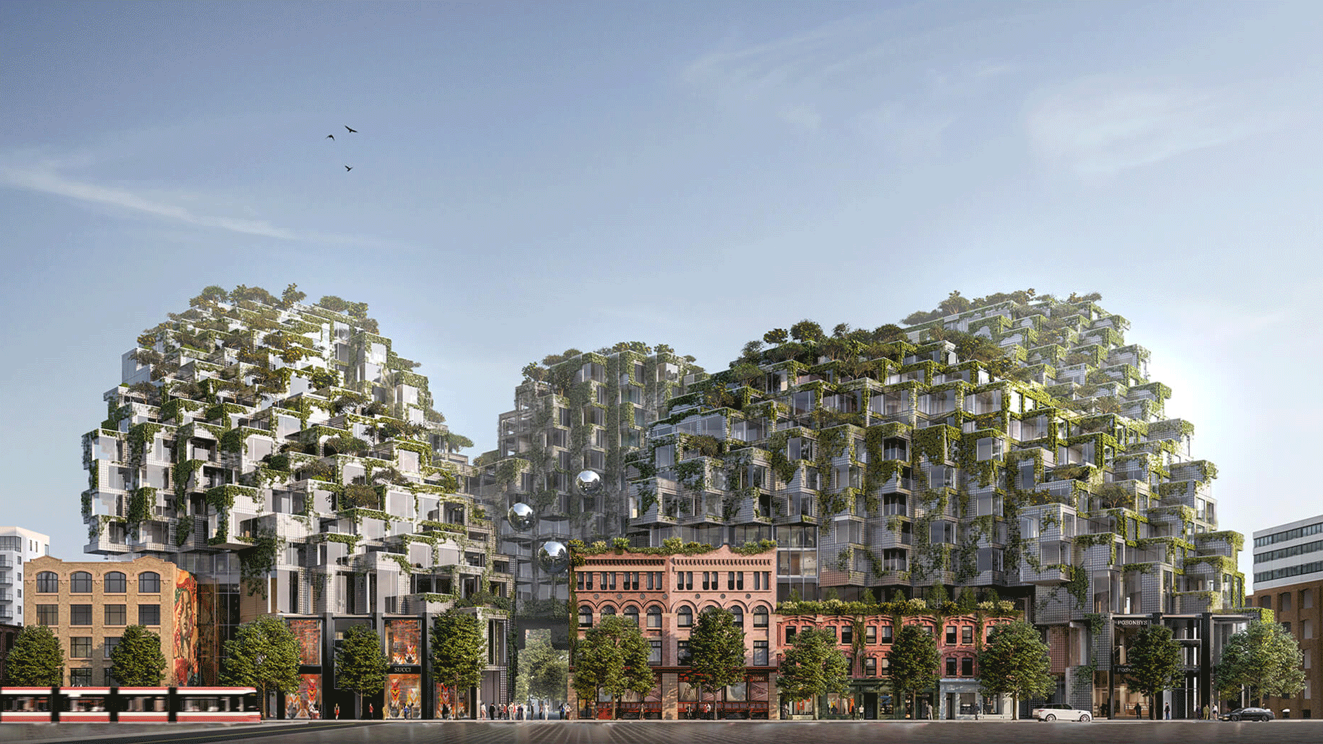 A rendering carousel of King Condo including interior and exterior shots.
