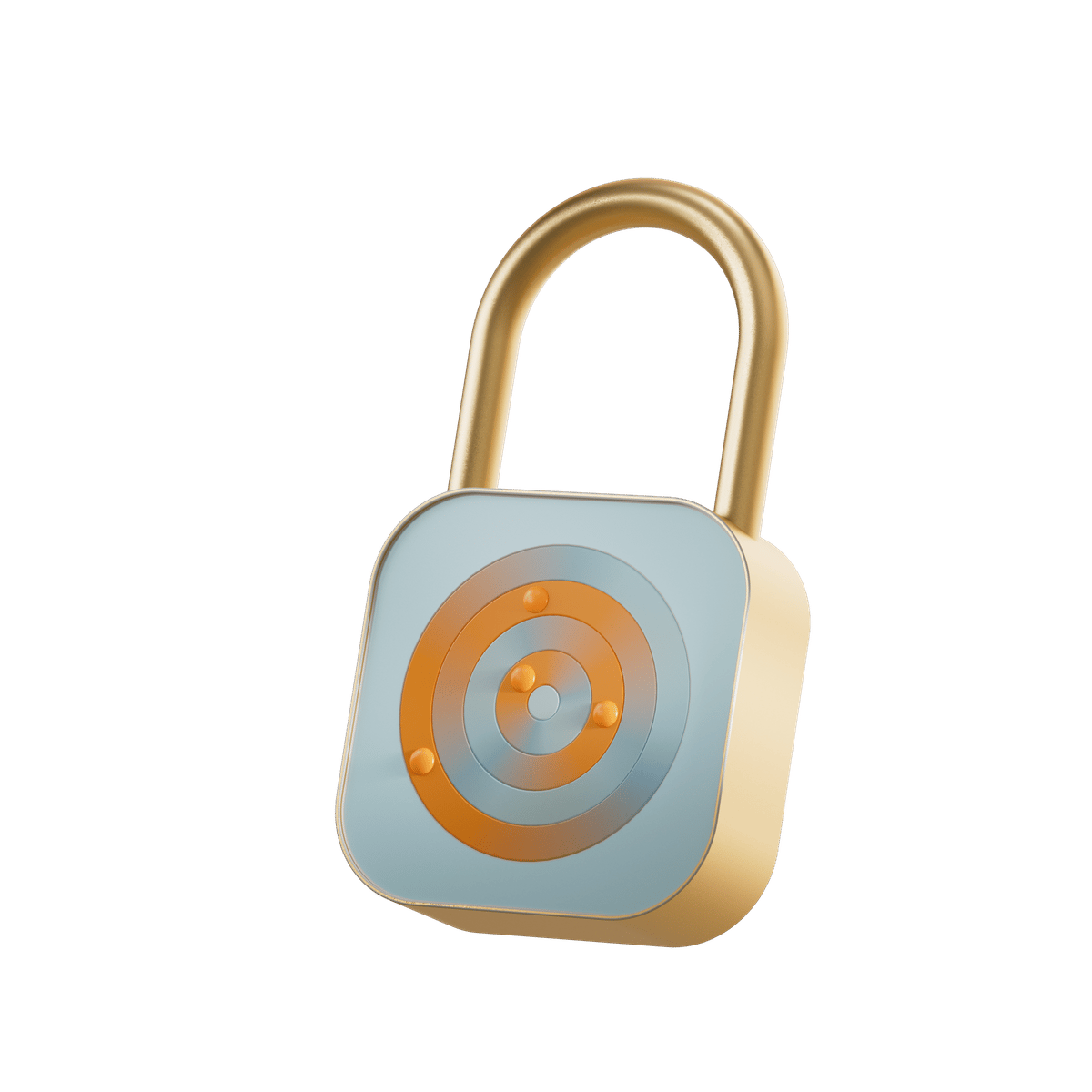 An animation of a combination padlock.
